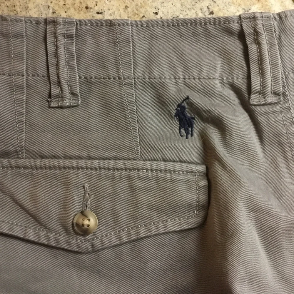 Polo‎ Ralph Lauren Mens Relaxed Fit Cargo Shorts Olive Gray Cotton Size 42
